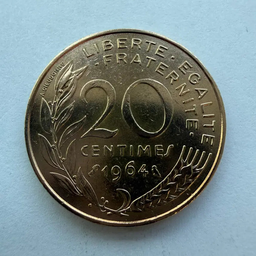 [BUNJANG] France 1964 20 Centimes Coin / 1964년 프랑스 20상팀 동전 S1769