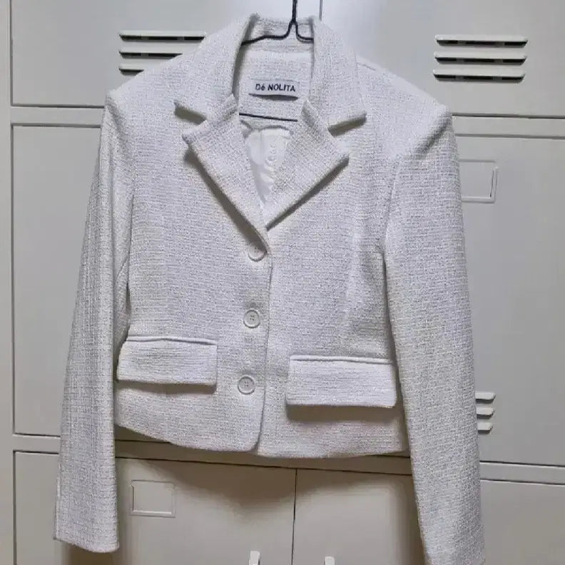[BUNJANG] De Nourita Basic Tweed Jacket - White / 드노리타 베이직 트위드 자켓 - 화이트 , 프리