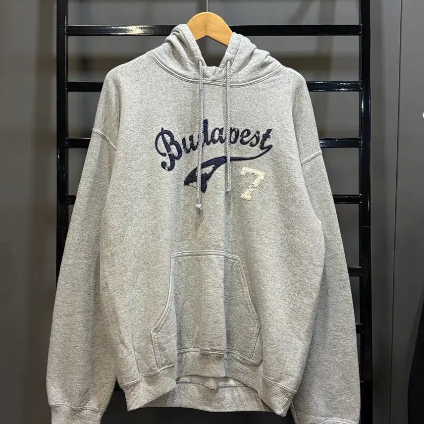 [BUNJANG] Gildan Budapest Embroidered Vintage Hoodie (Gray) / [M] 길단 부다페스트 자수 빈티지 후드티 그레이 2.5