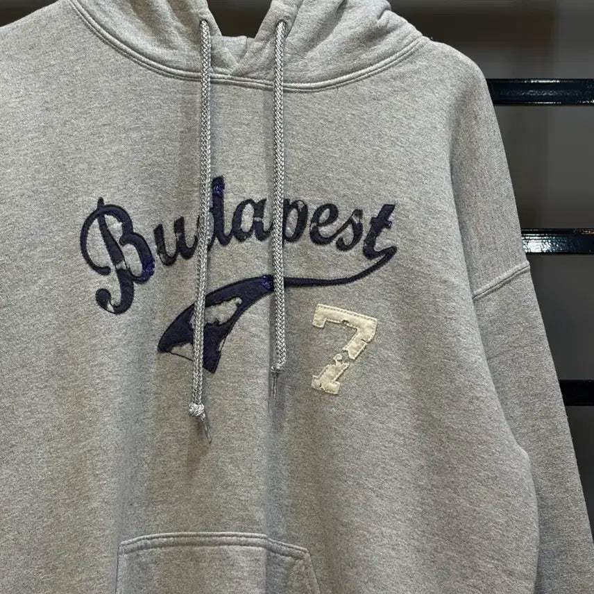 [BUNJANG] Gildan Budapest Embroidered Vintage Hoodie (Gray) / [M] 길단 부다페스트 자수 빈티지 후드티 그레이 2.5