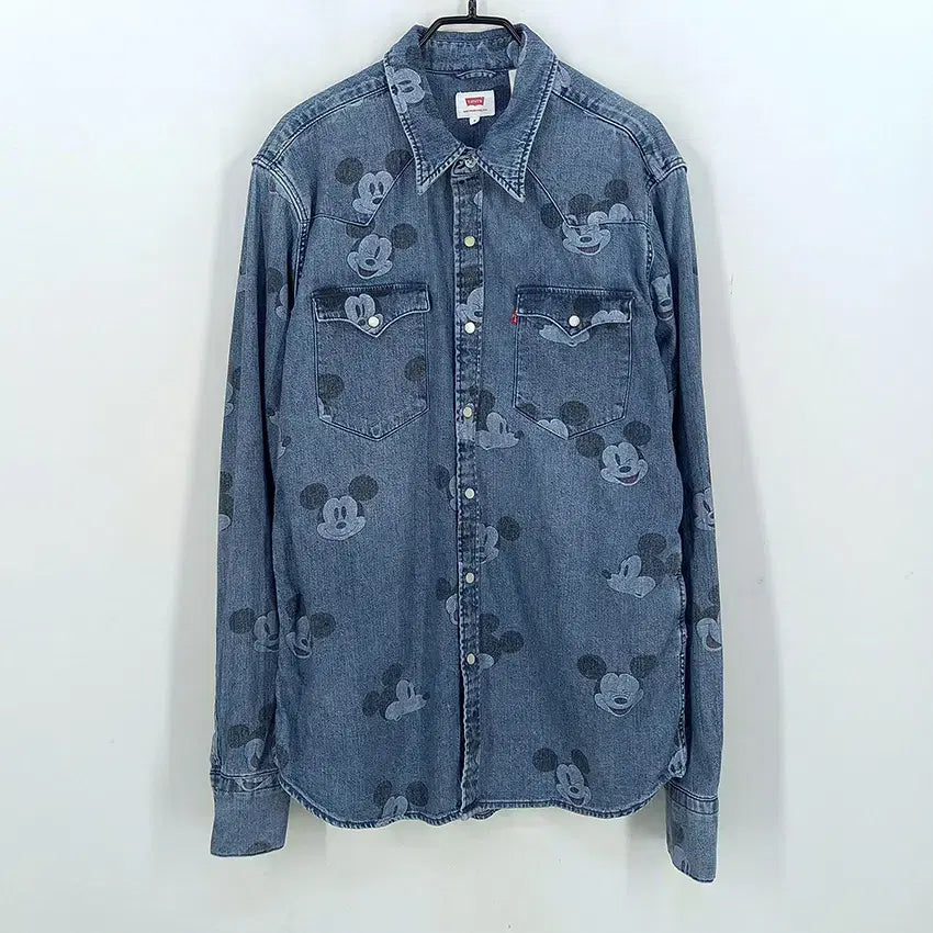 [SOLD OUT] 리바이스 남성 춘추 스냅버튼 데님셔츠 중청95 (HU43881)