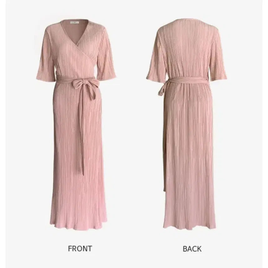 [SOLD OUT] [21% 할인] 플랫퍼 오브 플리츠 랩 롱원피스 네이비