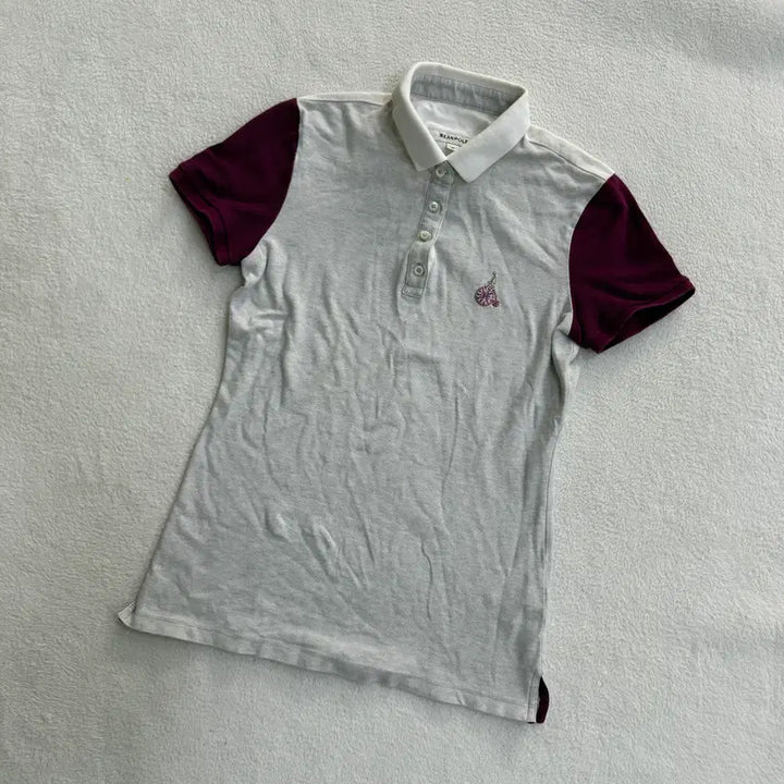 [BUNJANG] Beanpole Colorblock Polo Shirt / 90 빈폴 배색 카라 반팔 티셔츠 0413T