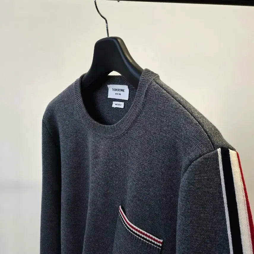 [SOLD OUT] (S+급/4 size) 톰브라운 밀라노스티치 사이드라인 니트 4사이즈