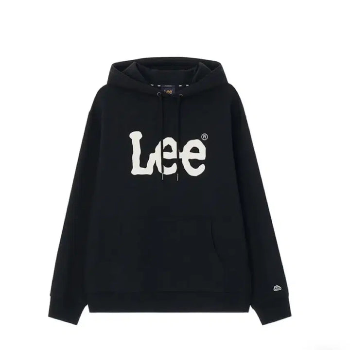 [BUNJANG] Lee Logo Black Hoodie / Lee 리 로고 블랙 후드티