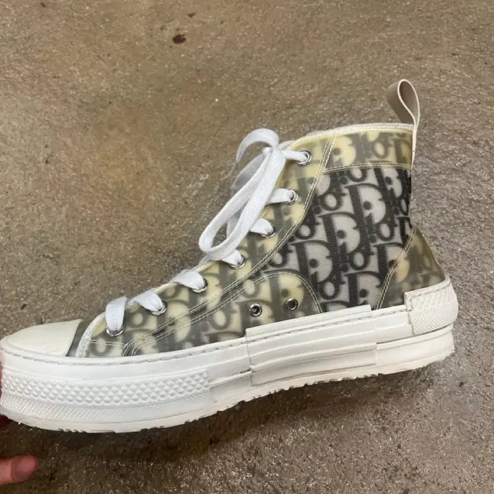 [BUNJANG] Dior Oblique B23 High-Top Sneakers / 디올 오블리크 b23 하이탑 스니커즈