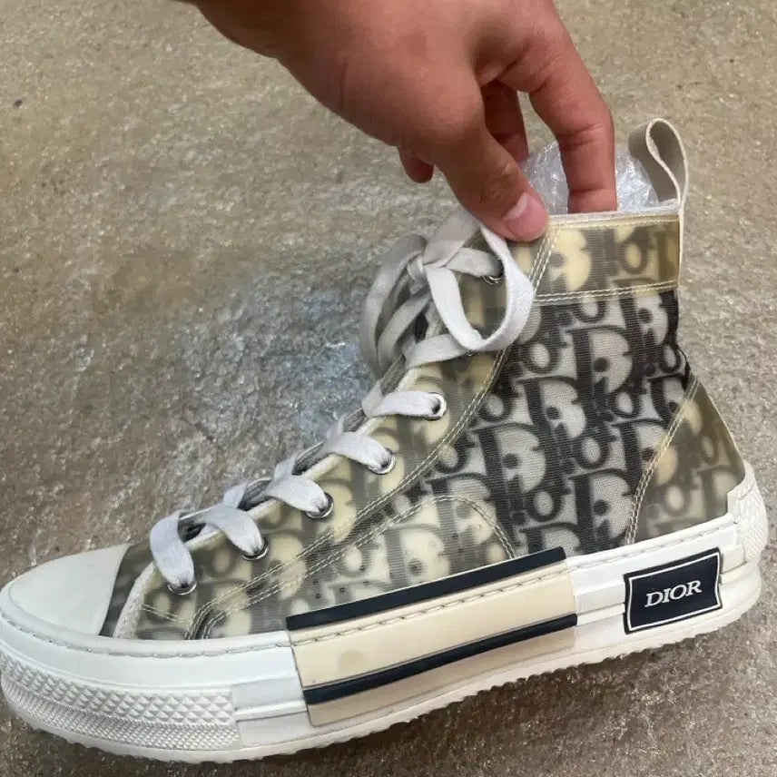 [BUNJANG] Dior Oblique B23 High-Top Sneakers / 디올 오블리크 b23 하이탑 스니커즈