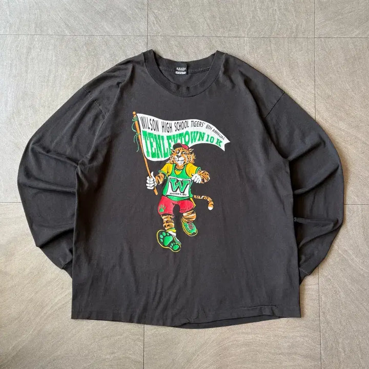 [BUNJANG] Vintage Black Long Sleeve T-Shirt (Made in USA) / 90s 92년 미국 생산 빈티지 블랙 롱슬리브 긴팔티ㅂ