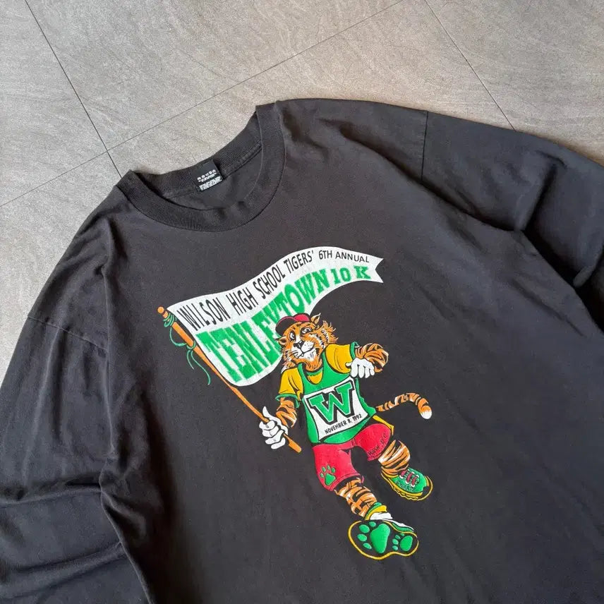 [BUNJANG] Vintage Black Long Sleeve T-Shirt (Made in USA) / 90s 92년 미국 생산 빈티지 블랙 롱슬리브 긴팔티ㅂ