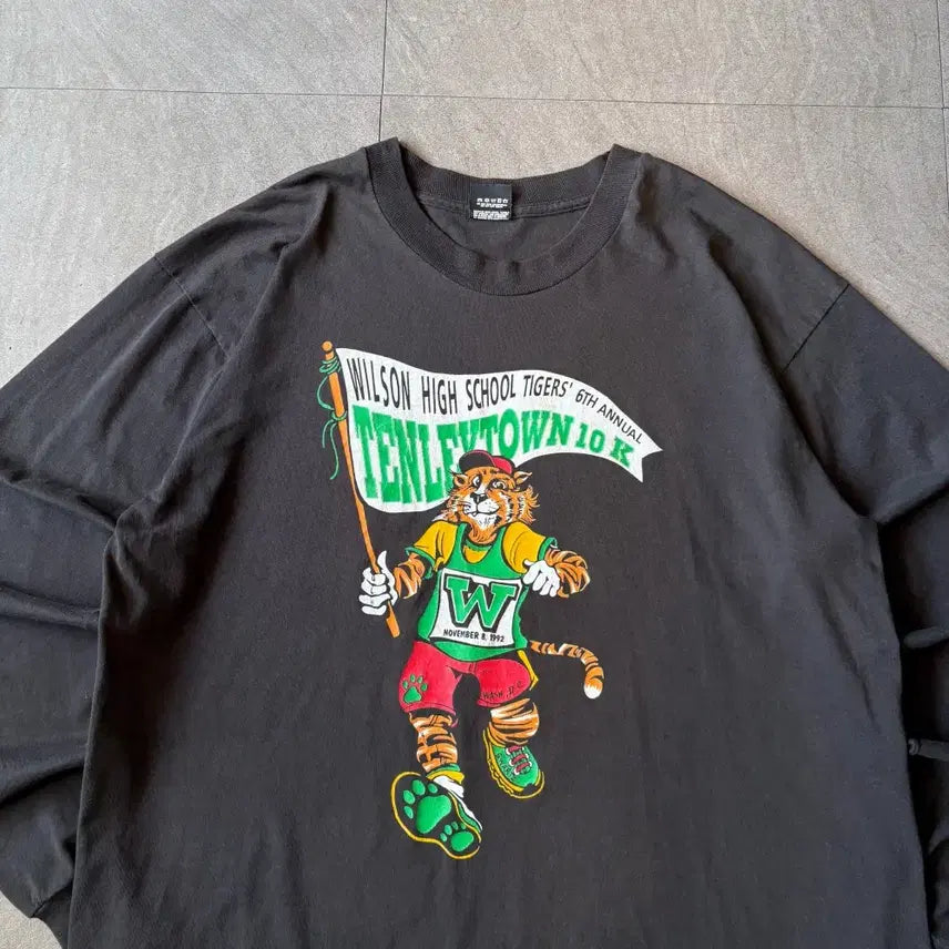 [BUNJANG] Vintage Black Long Sleeve T-Shirt (Made in USA) / 90s 92년 미국 생산 빈티지 블랙 롱슬리브 긴팔티ㅂ