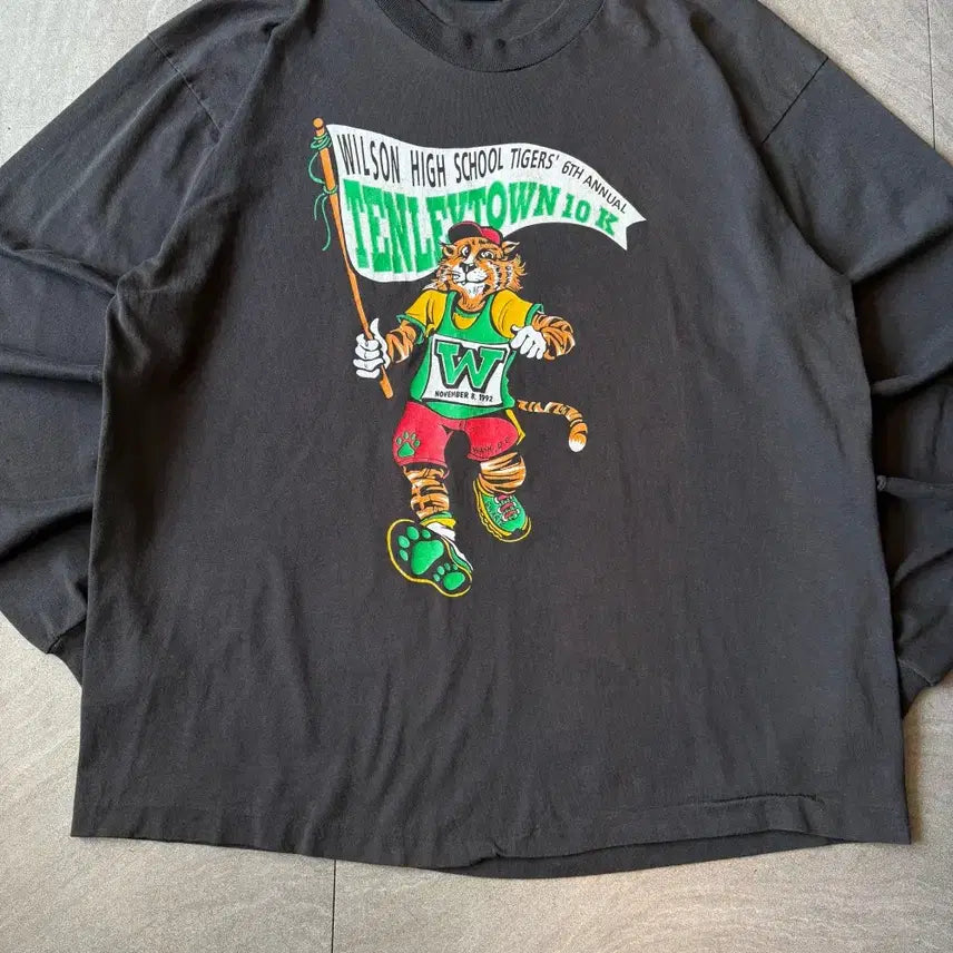 [BUNJANG] Vintage Black Long Sleeve T-Shirt (Made in USA) / 90s 92년 미국 생산 빈티지 블랙 롱슬리브 긴팔티ㅂ