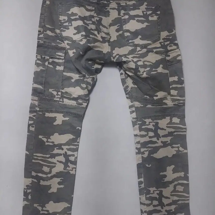 [BUNJANG] Balmain Military Camouflage Biker Cargo Pants / [40] 발망 밀리터리 카모플라쥬 바이커 카고 팬츠