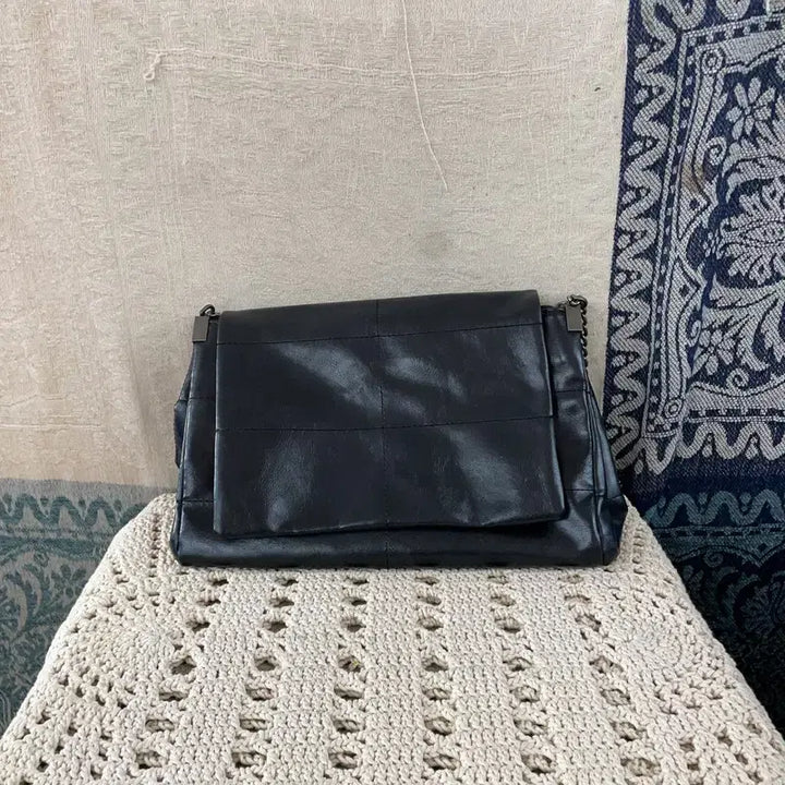 [BUNJANG] ZARA Black Flap Chain Shoulder Bag Tote / [M] 자라 ZARA 블랙 플랩 체인 숄더백 토트백 가방