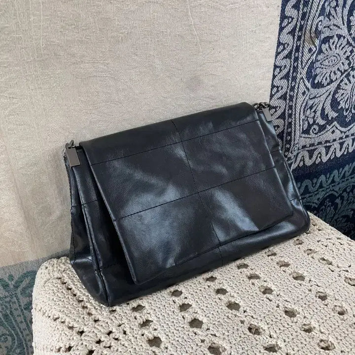[BUNJANG] ZARA Black Flap Chain Shoulder Bag Tote / [M] 자라 ZARA 블랙 플랩 체인 숄더백 토트백 가방
