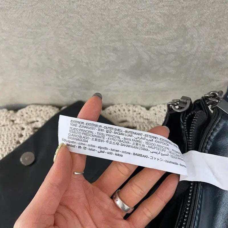 [BUNJANG] ZARA Black Flap Chain Shoulder Bag Tote / [M] 자라 ZARA 블랙 플랩 체인 숄더백 토트백 가방