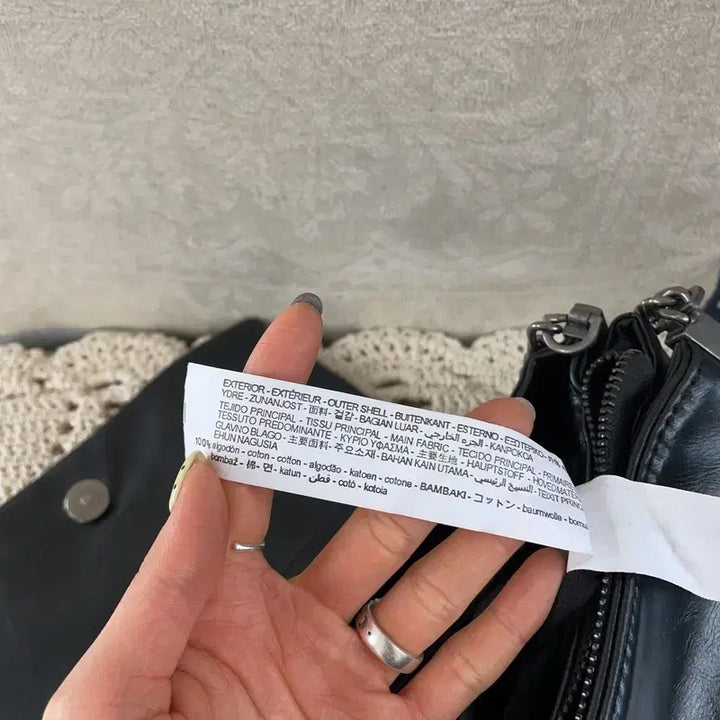 [BUNJANG] ZARA Black Flap Chain Shoulder Bag Tote / [M] 자라 ZARA 블랙 플랩 체인 숄더백 토트백 가방