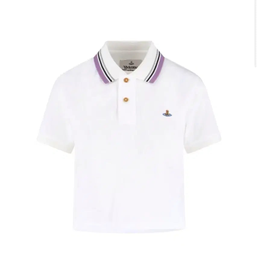 [SOLD OUT] 비비안웨스트우드 화이트 카라 반팔 티셔츠