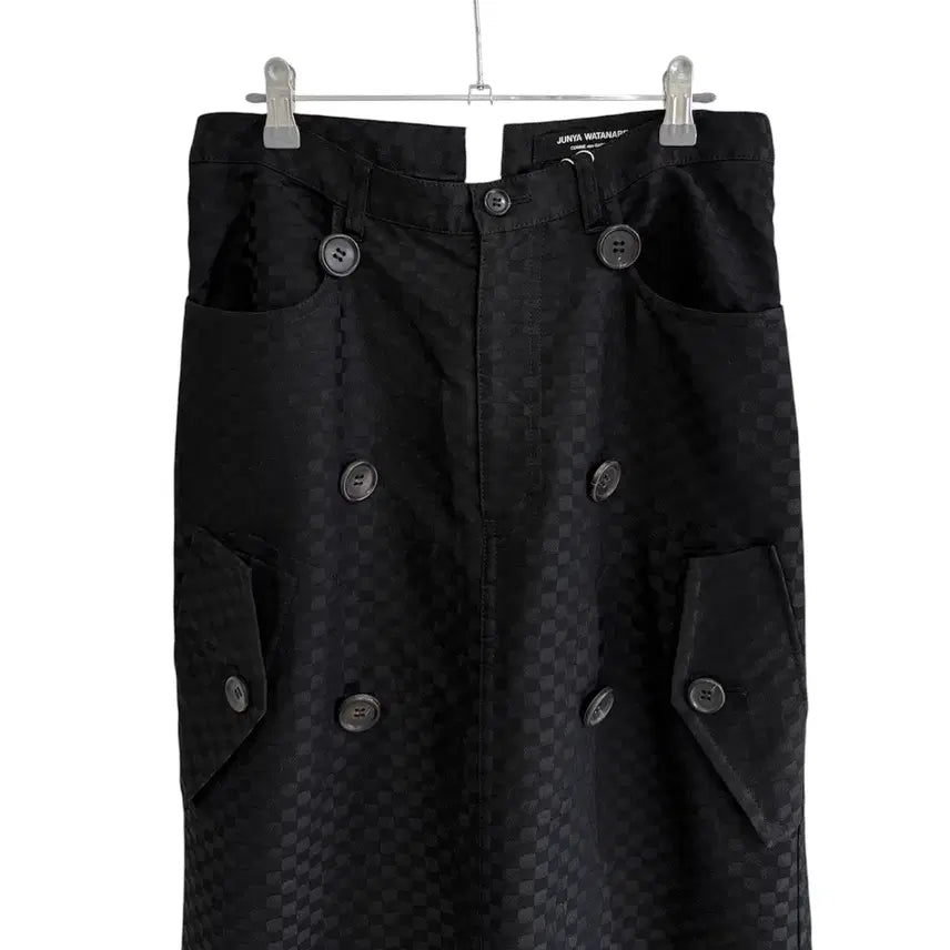 [BUNJANG] Junya Watanabe 2005FW Checkerboard Jacquard Skirt / 준야 와타나베 2005FW 체커보드 자카드 스커트