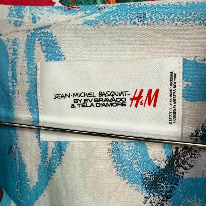 [BUNJANG] H&amp;M Basquiat Collaboration Short Sleeve Shirt / H&amp;M  바스키아 콜라보 반팔 셔츠