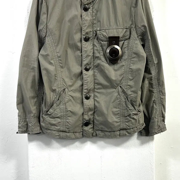 [BUNJANG] Emporio Armani Leather Strap Jacket / 임페리오 아르마니 레더 스트랩 자켓