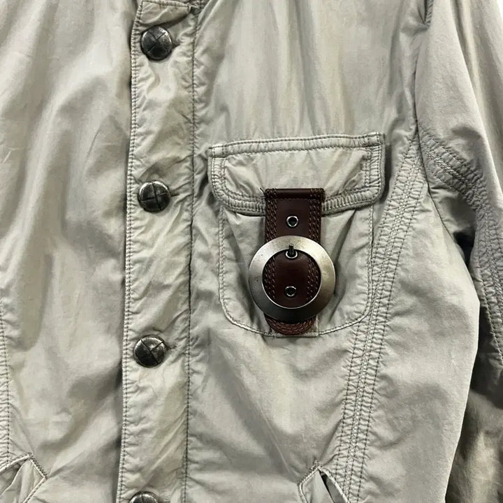 [BUNJANG] Emporio Armani Leather Strap Jacket / 임페리오 아르마니 레더 스트랩 자켓