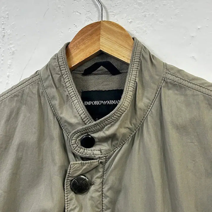 [BUNJANG] Emporio Armani Leather Strap Jacket / 임페리오 아르마니 레더 스트랩 자켓