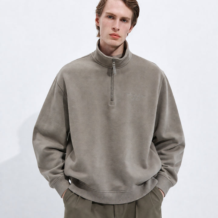 [BUNJANG] Snow Peak Half-Zip Sweatshirt / 대충 입어도 멋 나오는 스노우피크 반집업