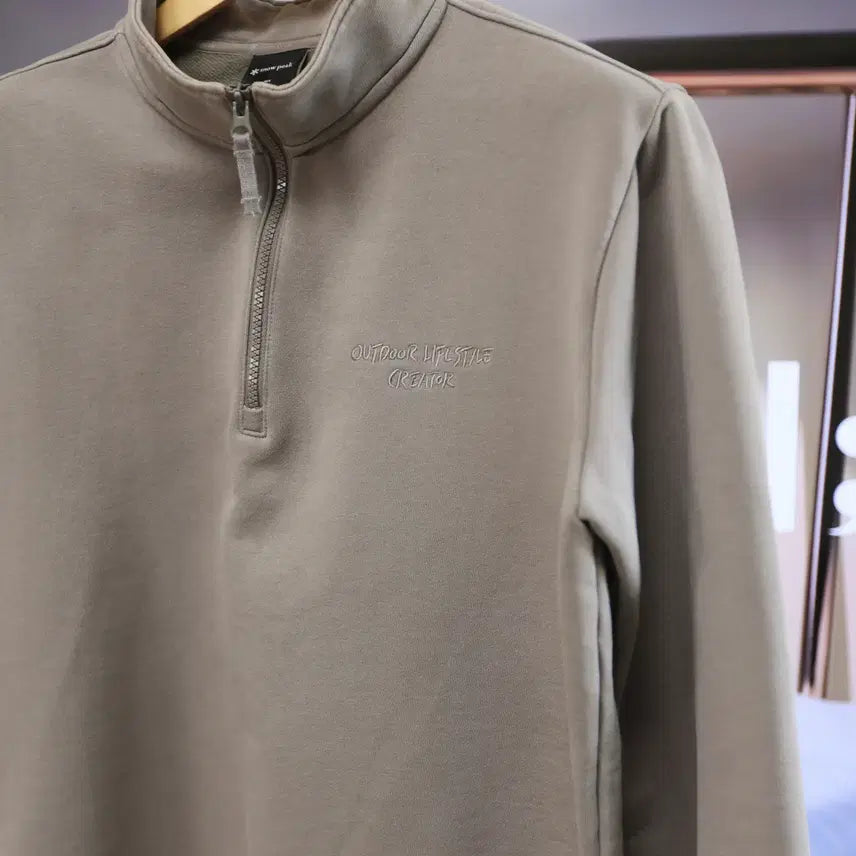 [BUNJANG] Snow Peak Half-Zip Sweatshirt / 대충 입어도 멋 나오는 스노우피크 반집업