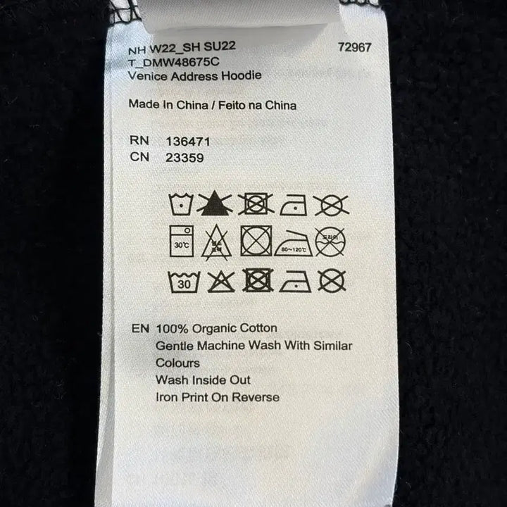 [BUNJANG] Deus Ex Machina Venice Address Hoodie / [S] 데우스 엑스 마키나 베니스 어드레스 후드티 5.9