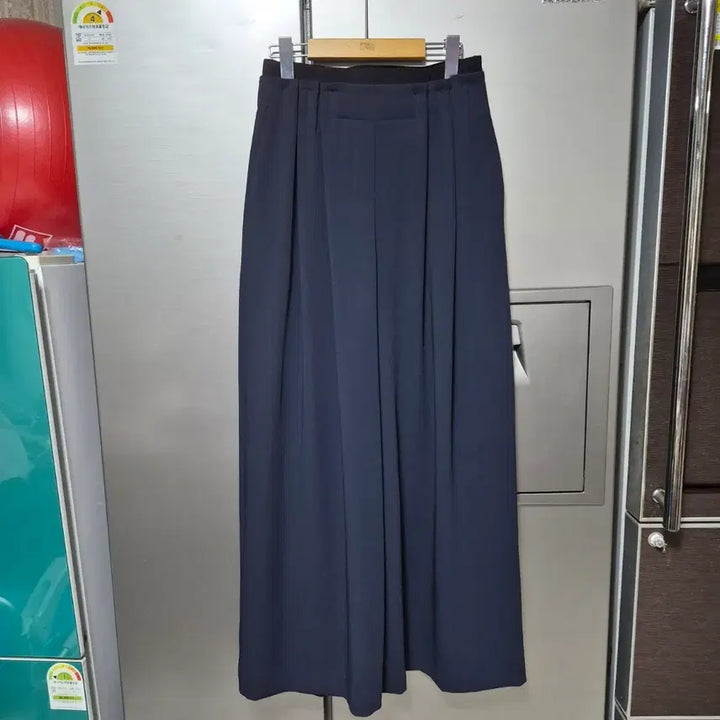 [SOLD OUT] 시스템 네이비 투턱 와이드 밴딩 팬츠