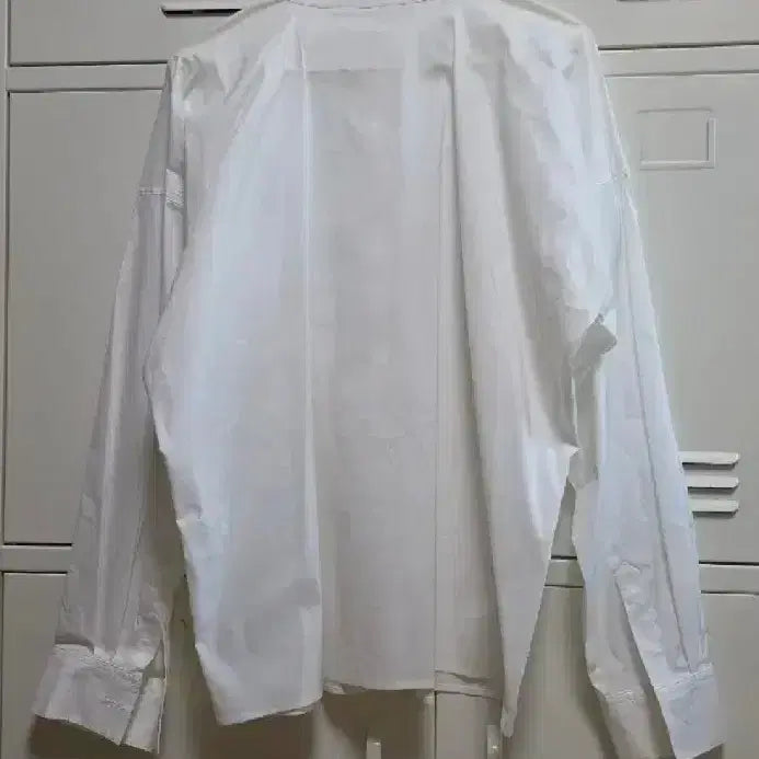 [BUNJANG] Ribbon Tie Ivory Blouse / 리본타이 라운드 셔츠 블라우스 - 아이보리