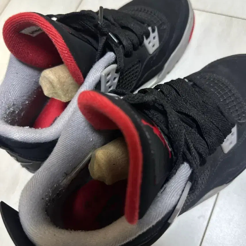 [BUNJANG] Nike Jordan 4 Retro Bred Basketball Shoes / 나이키 조던4 레트로 브레드