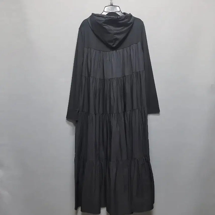 [SOLD OUT] 뒷면 캉캉 후드 면 원피스(얇음)