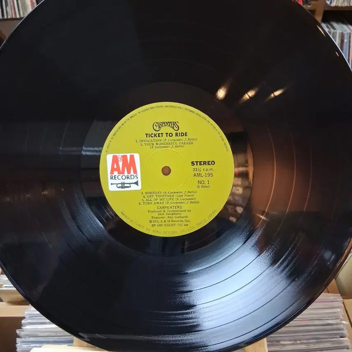 [SOLD OUT] 민트급 희귀 카펜터즈 Ticket To Ride LP