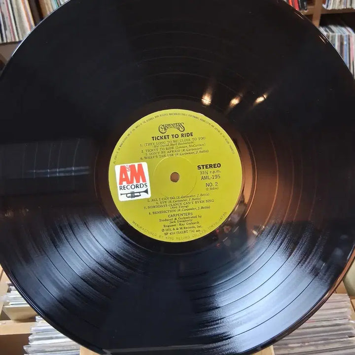 [SOLD OUT] 민트급 희귀 카펜터즈 Ticket To Ride LP