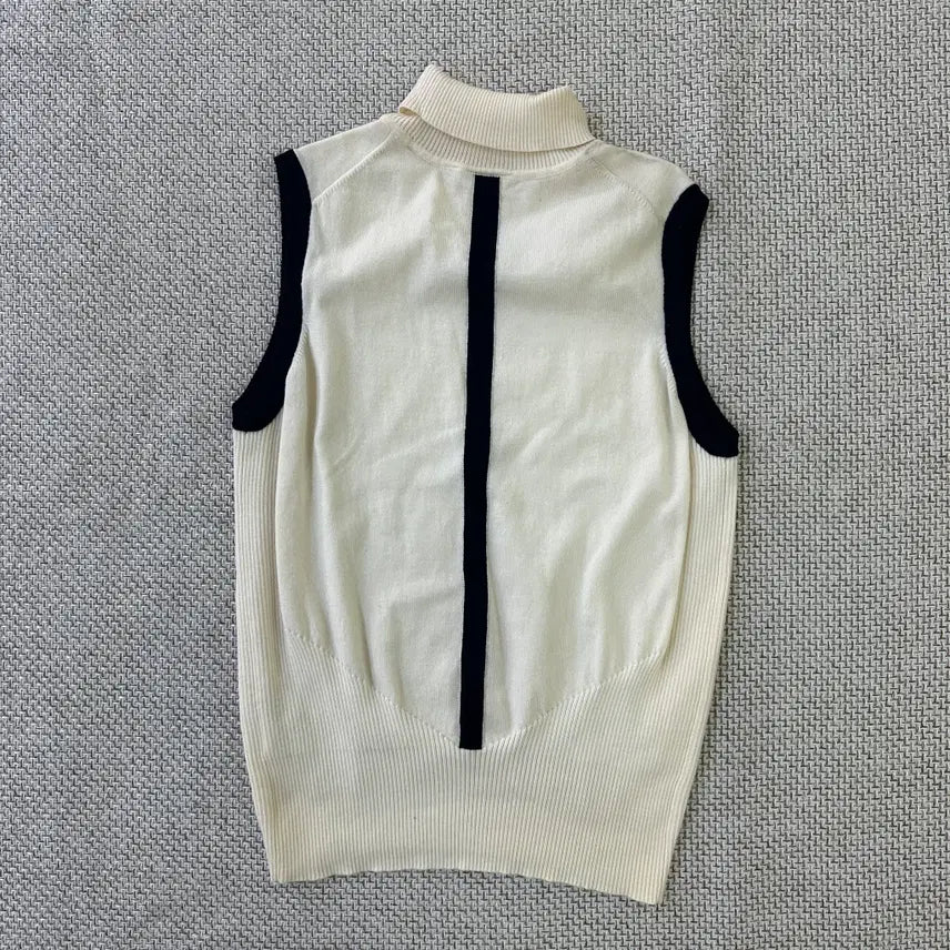 [BUNJANG] TaylorMade High Neck Knit Vest / M 테일러메이트 하이넥 니트 베스트 0413D