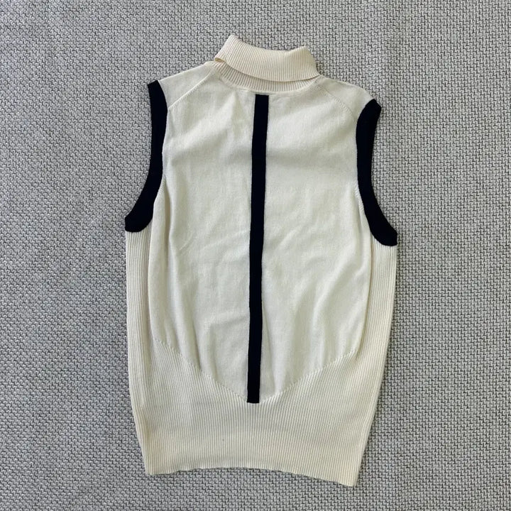[BUNJANG] TaylorMade High Neck Knit Vest / M 테일러메이트 하이넥 니트 베스트 0413D