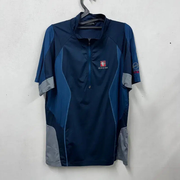 [SOLD OUT] [정품/95] 블랙야크 남성 등산 반집업 반팔 티   NN