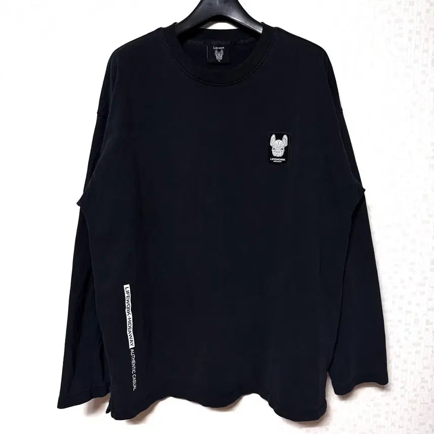 [SOLD OUT] [M,95]라이프워크 긴팔티 롱슬리브 오버핏 블랙