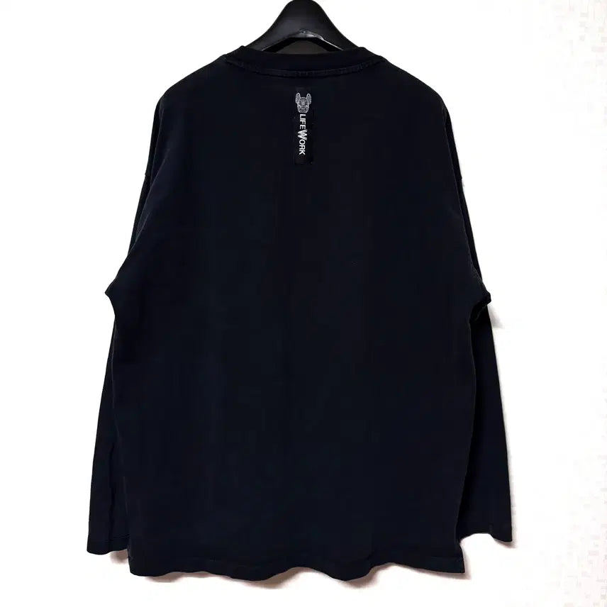 [SOLD OUT] [M,95]라이프워크 긴팔티 롱슬리브 오버핏 블랙