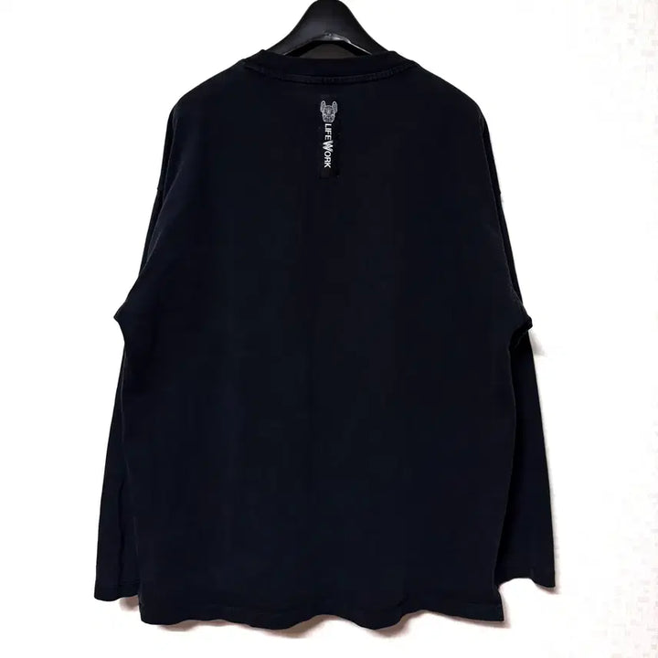 [SOLD OUT] [M,95]라이프워크 긴팔티 롱슬리브 오버핏 블랙