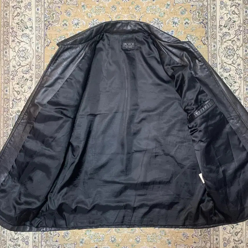 [BUNJANG] Italian Cowhide Leather Car Coat Jacket / 이태리 소가죽 카코트 가죽 자켓