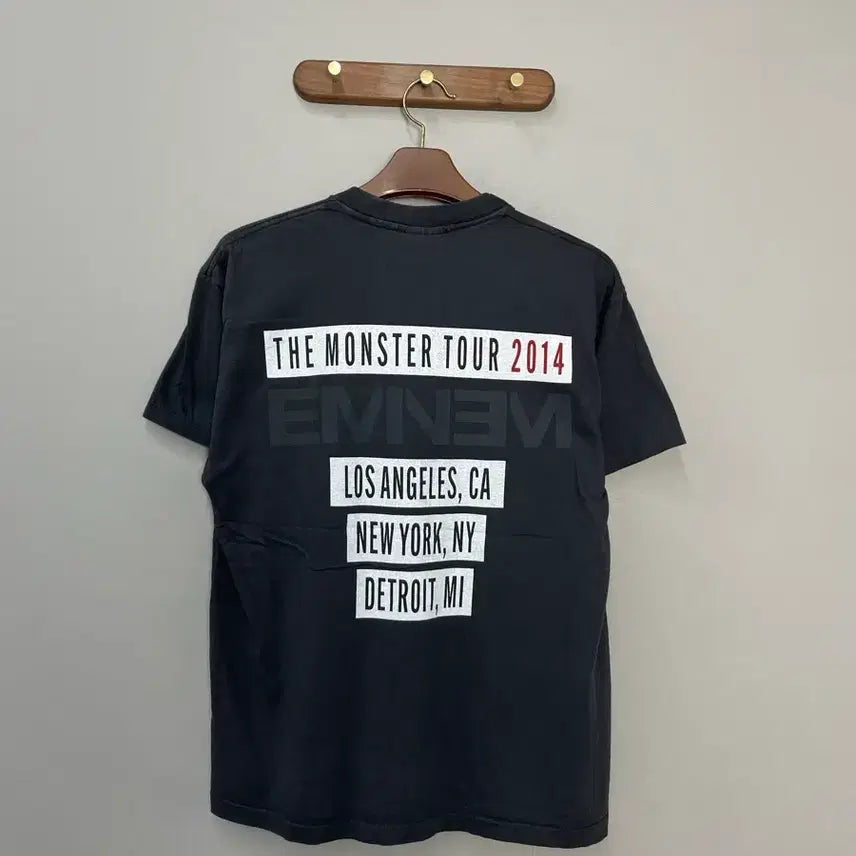 [BUNJANG] Eminem 2014 Monster Tour Devil Horn T-shirt / 빈티지 에미넴 2014 몬스터 투어 데빌혼 반팔 H2444