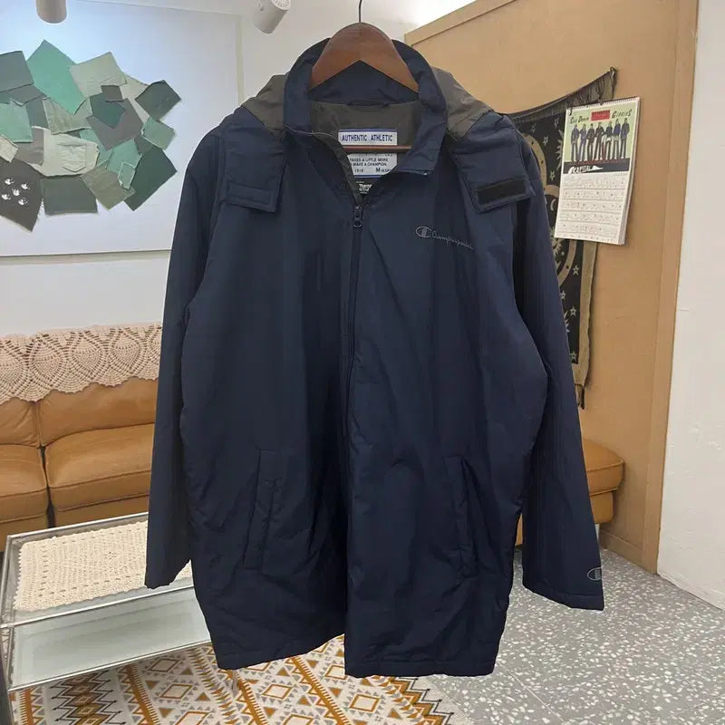 [BUNJANG] Champion Authentic Old School Retro Windbreaker Jacket M / 챔피온 어센틱 올드스쿨 레트로 빈티지 바람막이 자켓 M C10797