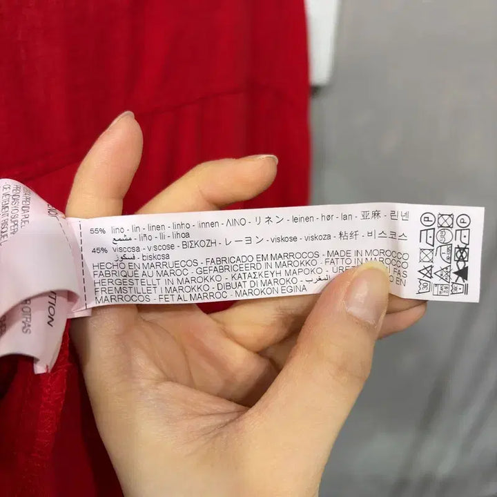 [BUNJANG] ZARA Linen Viscose V-neck Short Sleeve Shirt / (100) 자라 ZARA 여성 캐주얼 린넨 비스코스 브이넥 반팔 셔츠