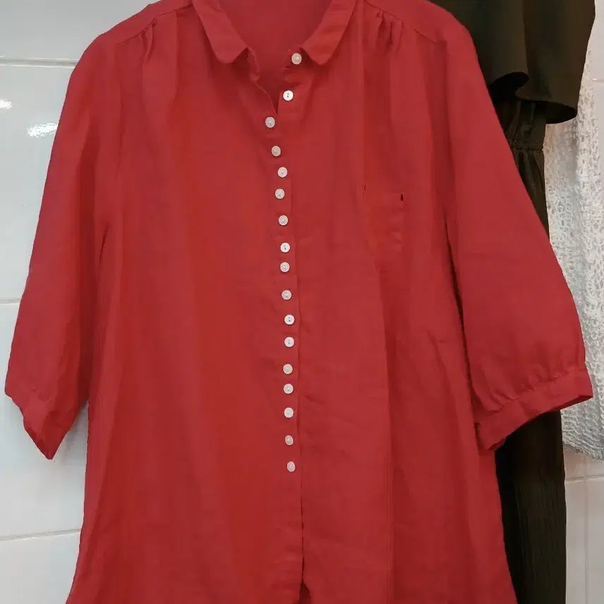 [SOLD OUT] 핑크디아 린넨 블라우스  free