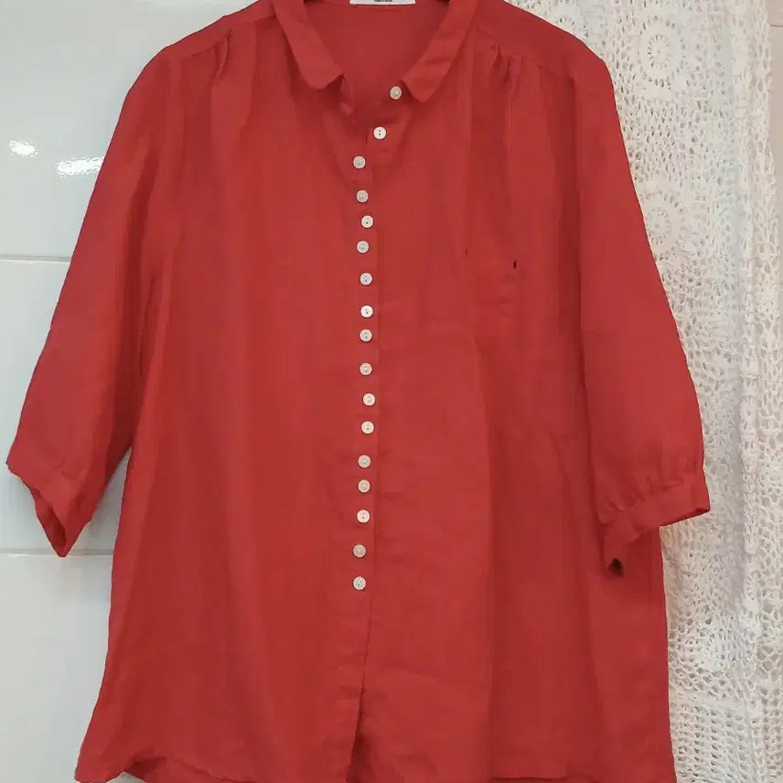 [SOLD OUT] 핑크디아 린넨 블라우스  free