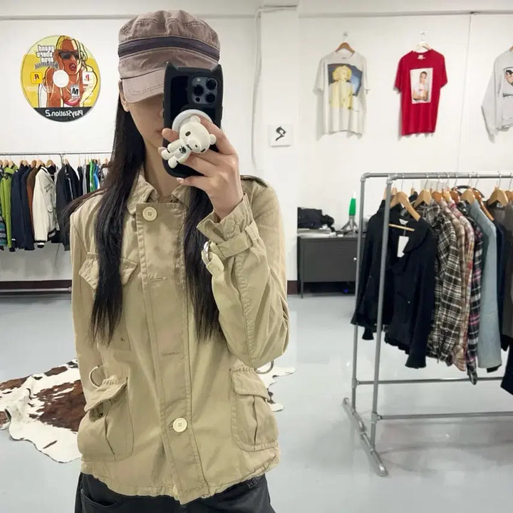 [SOLD OUT] 몽클레어 베이지 사파리 자켓