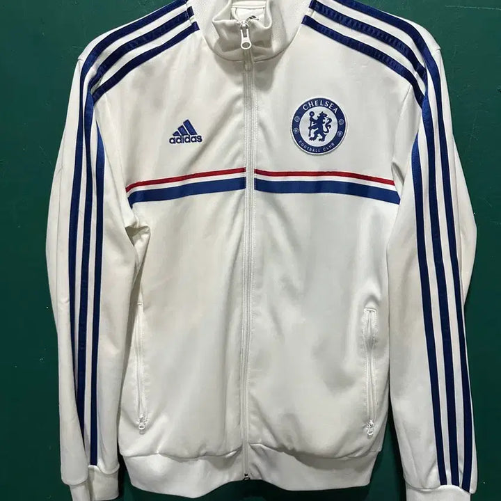 [BUNJANG] Adidas Chelsea White Track Top Jersey / 아디다스 첼시 화이트 트랙탑져지 95