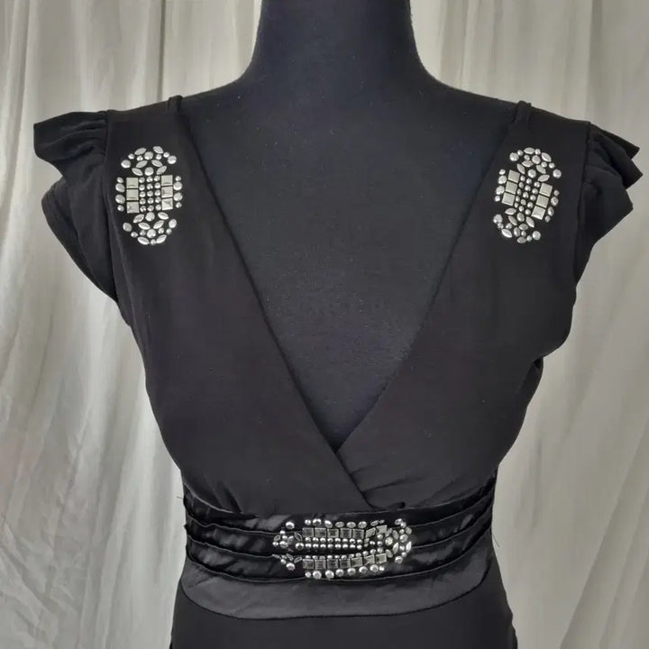 [BUNJANG] Black Shirred Mini Dress / 블랙 셔링 미니 원피스